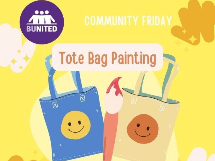 Opulent Observations: Tote bag painting in&nbsp;BUnited