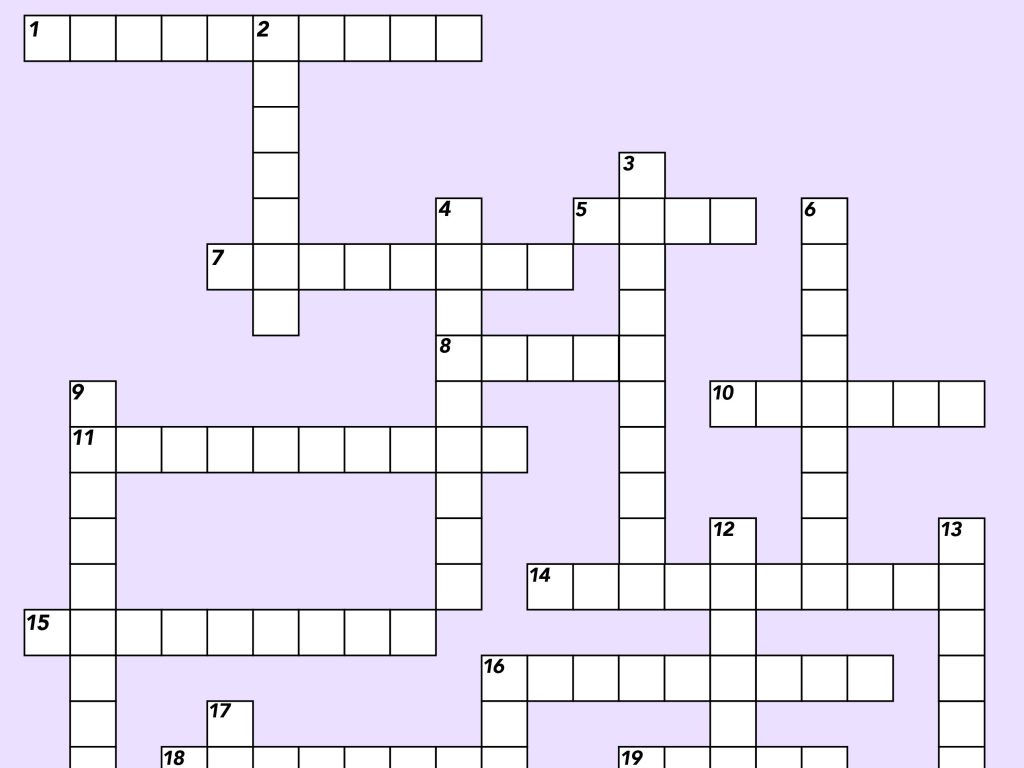 Crossword: Words we don’t use&nbsp;enough