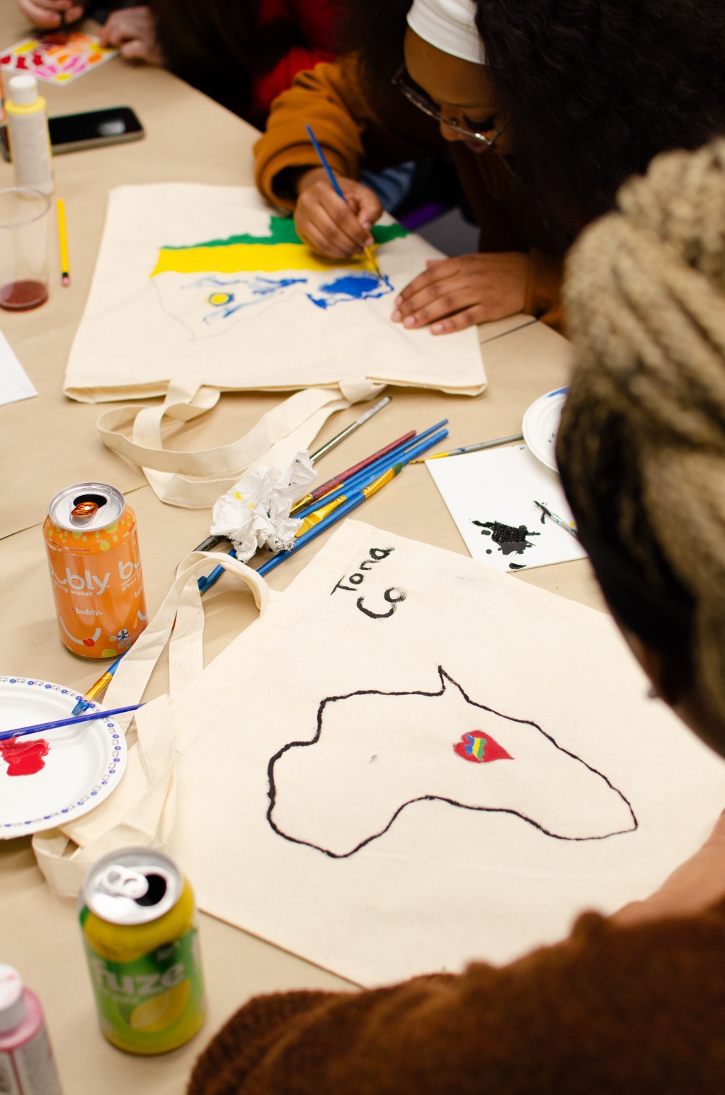 PULSE X BU Arts festival paint and&nbsp;sip