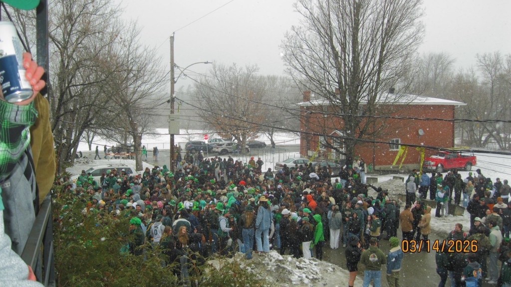 Life on Reed street during the St. Paddy’s party 